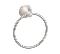 Amazon Basics Round AB-BR807-SN Modern Towel Ring 6.3-inch Diameter Satin Nickel