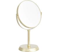 Amazon Basics Round Dressing Table Mirror, Tabletop Mount - 1X/5X Magnification