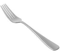 Amazon Basics Round Edge Stainless Steel Dinner Forks, 12-Pack, Silver