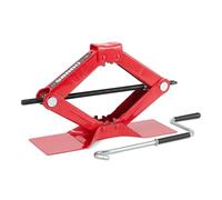 Amazon Basics Scissor and Portable Car Jack, 1.65 Short Ton/1.5 Metric Ton/1.5 Tonne/1500 kg Capacity, Red