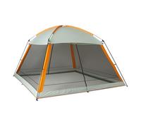 Amazon Basics Screened Canopy Tent, 12 x 12 ft with Zippered Enclosure, UPF50+ Sun Protection, Bug-Free Outdoor Shelter for Camping, Parties and Events, No floor