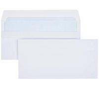 Amazon Basics Self-Seal DL Envelopes, White, 100 gsm, 500 Pack