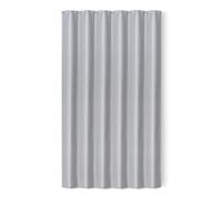 Amazon Basics Shower Curtain for Bathroom, Quick-Drying, Waffle Texture, Water-Repellent, Weighted Hem, Metal Grommets with 12 Hooks, 183x183 cm, Grey