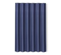 Amazon Basics Shower Curtain with Hooks, Modern Style 183 x 183 cm, Navy