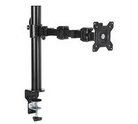 Amazon Basics Single Monitor Stand - Height Adjustable Arm Mount, Steel, Black
