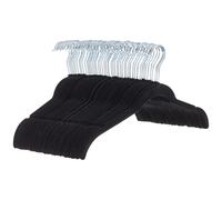 Amazon Basics Slim, Velvet, Non-Slip Shirt Clothes Hangers, Pack of 50, Black