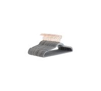 Amazon Basics Slim Velvet, Non-Slip Suit Clothes Hangers, Pack of 50, Grey/Rose Gold