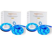 Amazon Basics Smart LED Light Strip 5m, RGB & Tunable White, Works with Alexa Only, Multicolor (Pack of 2)