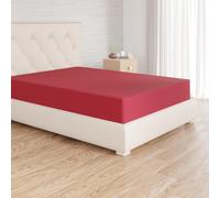 Amazon Basics Soft Microfibre Fitted Sheet Deep Pocket 12 inch 30 cm 140 x 200 x 30 cm Burgundy - This product is designed with premium quality a