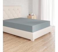 Amazon Basics Soft Microfibre Fitted Sheet, Deep Pocket 12 inch (30 cm), 160 x 200 x 30 cm, Spa Blue