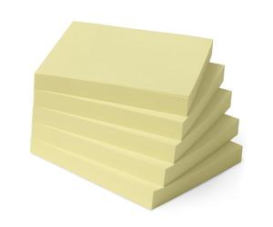 Amazon Basics Square Large Post-it Notes, Self-Stick Clear Sticky Notes, 7.6 x 7.6 cm, Yellow, 5-Pack