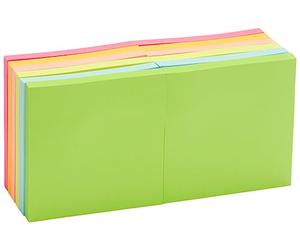 Amazon Basics Square Sticky Notes, 7.6 x 7.6 cm, 12-Pack, Assorted Colors