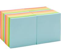 Amazon Basics Square Sticky Notes, 7.6 x 7.6 cm Assorted Colours, 24-Pack