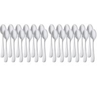Amazon Basics Stainless Steel Coffee Spoon with Round Edge, 13.3 cm, Pack of 24, Silver