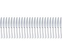 Amazon Basics Stainless Steel Dinner Knives With Round Edge, Pack of 24, Silver
