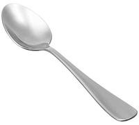 Amazon Basics Stainless Steel Dishwasher Safe Dinner Spoons with Round Edge, Large Tablespoons, 20 cm, Pack of 12, Silver