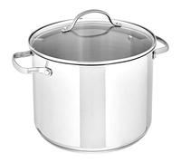 Amazon Basics Stainless Steel Stock Pot with Lid, 7.6 litre, Silver