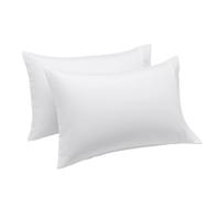 Amazon Basics Standard Pillow Cases Set of 2 - Lightweight Super Soft Easy Care Microfiber Bright White 30"""" L x 20"""" W Pillows Not Included