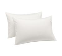 Amazon Basics Standard Pillow Cases Set of 2 - Lightweight Super Soft Easy Care Microfiber Cream 30"""" L x 20"""" W Pillows Not Included