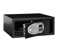 Amazon Basics Steel Security Safe with Programmable Electronic Keypad Lock - Secure Cash Jewelry ID Documents 0.7 Cubic Feet Black 16.93''W x 14.