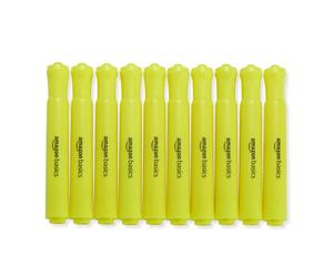 Amazon Basics Tank Style Highlighters - Chisel Tip, Yellow, 12-Pack