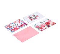 Amazon Basics Thank You Cards, Set of 48 Cards and Envelopes, Floral