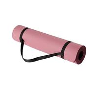 Amazon Basics TPE Exercise Yoga Mat with Carrying Strap, 0.6 cm Thick, Plum