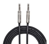Amazon Basics TS 1/4 Inch Straight Instrument Auxiliary Cable for Electric Guitar/Bass and Keyboard, 3 m, Black