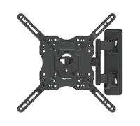 Amazon Basics TV Wall Mount, Swivelling Tilting TV Bracket for 26-55 Inch Flat and Curved TV or Monitor up to 36 kg, TV Stand, Max VESA 400 x 400 mm, Black