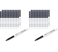 Amazon Basics Ultra Fine Point Permanent Marker Pens, Black, 48-Pack