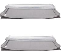 Amazon Basics Underbed Storage Bag with Zipper and Transparent Vinyl Top, 2-Pac