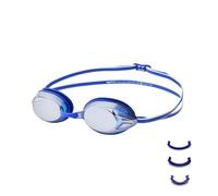 Amazon Basics Unisex Adult Swimming Goggles, One Size, Mirrored Blue