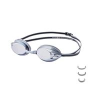 Amazon Basics Unisex Adult Swimming Goggles, One Size, Mirrored Silver