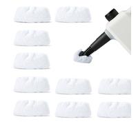 Amazon Basics Universal Microfiber Cloths for Steam Cleaner, Replacement Pad, Washable, 10-Pack