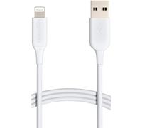 Amazon Basics USB-A to Lightning ABS Charger Cable, MFi Certified for Apple iPhone 14 13 12 11 X Xs Pro, Pro Max, Plus, iPad, 1.8 m, White