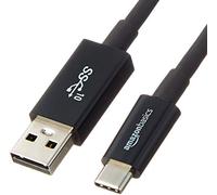 Amazon Basics USB-C to USB-A 3.1 Gen 2 Adapter Charger Cable, Fast Charger, 10Gbps High-Speed, USB-IF Certified, Compatible with iPhone 16/15, iPad, Tablets, Laptops, 0.9 m, Black