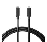 Amazon Basics USB-C to USB-C 4 Fast Charger Cable, 80 Gbps, 8K/16K Video, 240W, 1.49m (4.9 Foot), Black
