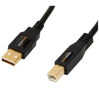 Amazon Basics USB Printer Cable, USB A to USB B 2.0, 4.8 m, Black