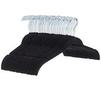 Amazon Basics Velvet Shirt/Dress Hangers, Black, 50-Pack
