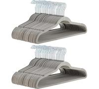Amazon Basics Velvet Suit Hanger, 100-Pack, Grey
