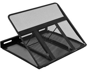 Amazon Basics Ventilated Adjustable Ergonomic Laptop Stand, 33 x 28.7 x 18.5 cm, Black