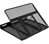 Amazon Basics Ventilated Ergonomic Laptop Stand, 7-Level Adjustable, Steel Mesh