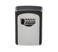 Amazon Basics Wall Mounted Key Storage Box, Combination Lock, Black, 3.5 x 8.6 x 12 cm