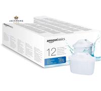 Amazon Basics Water Filter Cartridges, 12 pack, fits and 12 Count (Pack of 1)