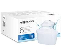 Amazon Basics Water Filter Cartridges, 6 Count, Compatible with BRITA