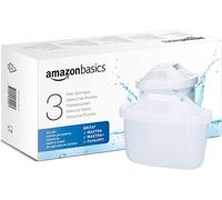 Amazon Basics Water Filter Cartridges, fits and compatible with all BRITA jugs incl PerfectFit, 3 Count (Pack of 1)