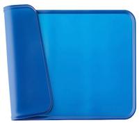 Amazon Basics Waterproof Anti-Slip Silicone Placemat Pet Food and Water Bowl Mat, Easy to Clean, Solid, 47 x 29 cm, Blue, Pack of 1