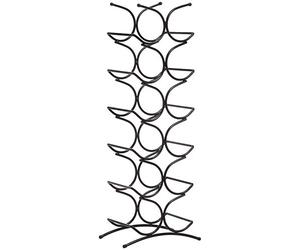 Amazon Basics Wine Rack, 12 Bottle, Black, 24.9 x 16 x 67.8 cm