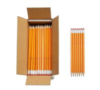 Amazon Basics Wood Cased Graphite #2 HB Pencils, presharpened, no smudge eraser tip, school, Pack of 150