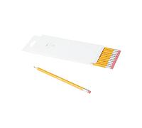 Amazon Basics Wood Cased Graphite HB Pencils, presharpened, no smudge eraser tip,Pack of 12